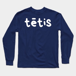 Superīgs Cool Tētis Dad latviski Long Sleeve T-Shirt